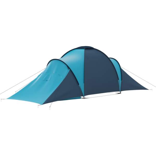  Campingzelt 6 Personen Blau und Hellblau