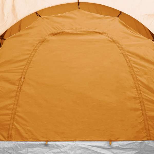 Campingzelt 6 Personen Grau und Orange 