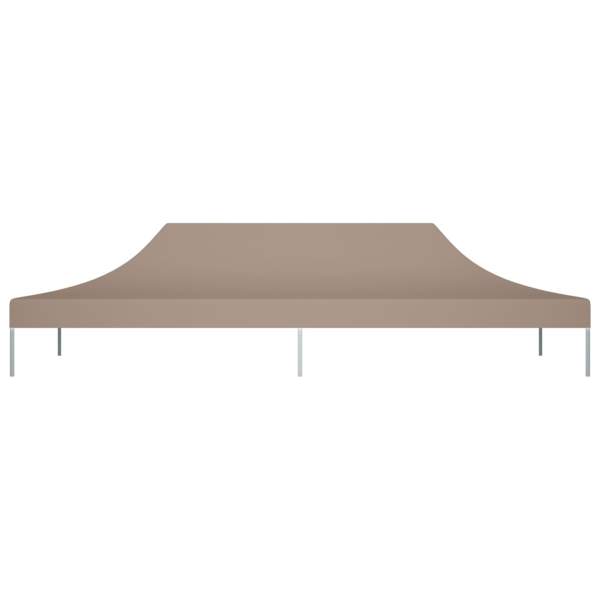  Partyzelt-Dach 6x3 m Taupe 270 g/m²