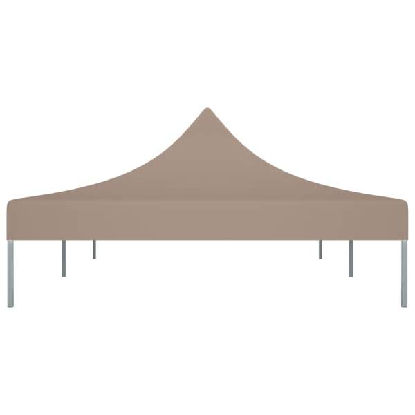  Partyzelt-Dach 6x3 m Taupe 270 g/m²