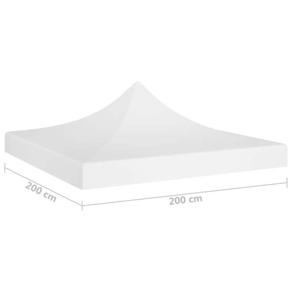  Partyzelt-Dach 2x2 m Weiß 270 g/m² 