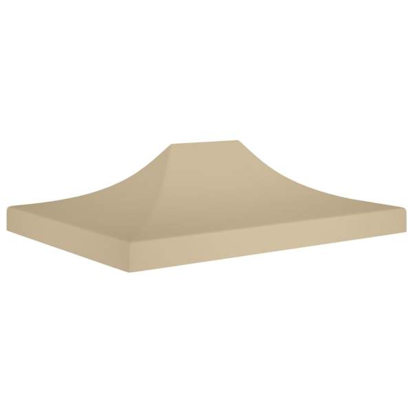  Partyzelt-Dach 4x3 m Beige 270 g/m²