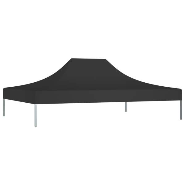  Partyzelt-Dach 4x3 m Schwarz 270 g/m²