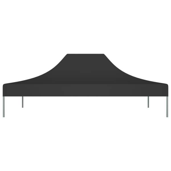  Partyzelt-Dach 4x3 m Schwarz 270 g/m²