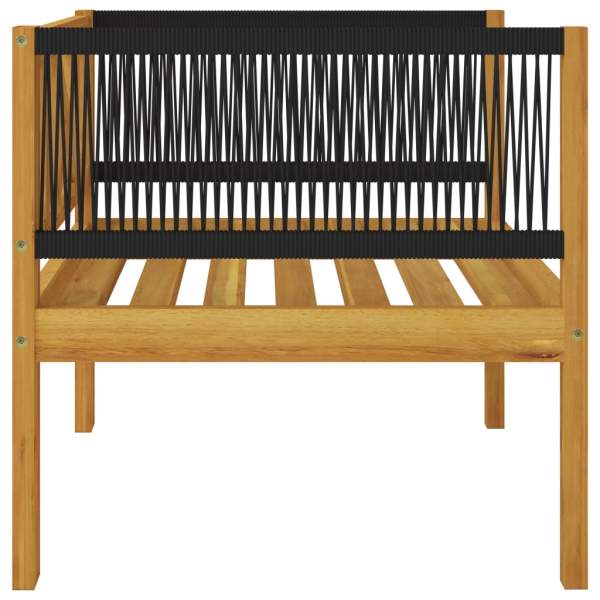  6-tlg. Garten-Lounge-Set mit Kissen Cremeweiß Massivholz Akazie