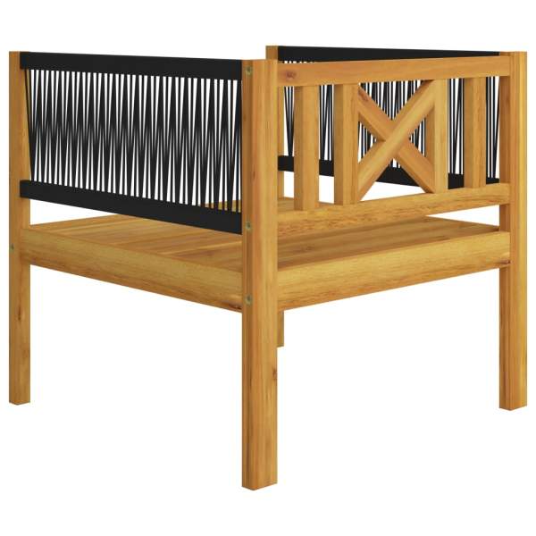  6-tlg. Garten-Lounge-Set mit Kissen Cremeweiß Massivholz Akazie