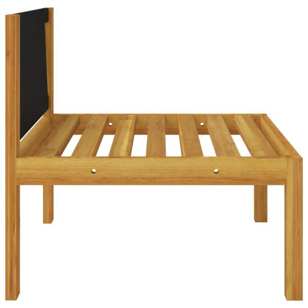  12-tlg. Garten-Lounge-Set mit Kissen Cremeweiß Massivholz Akazie