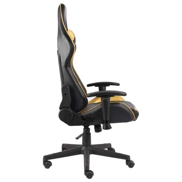  Gaming-Stuhl Drehbar Golden PVC