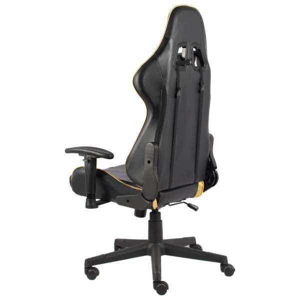  Gaming-Stuhl Drehbar Golden PVC