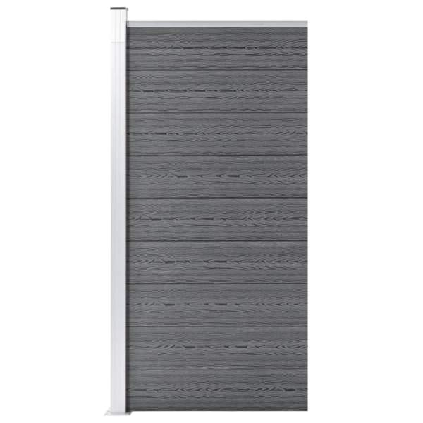  Zaunfeld WPC 95x186 cm Grau