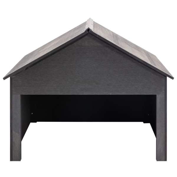  Rasenmäher Garage Grau 80x80x70 cm WPC 