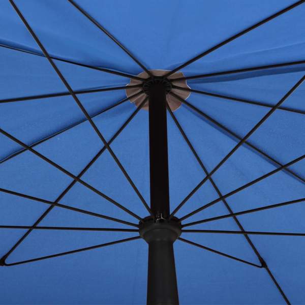  Sonnenschirm mit Mast 200x130 cm Azurblau