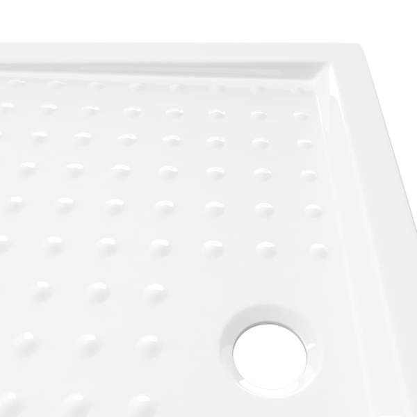  Duschwanne Anti-Rutsch Weiß 90x70x4 cm ABS