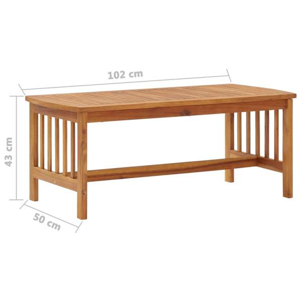  3-tlg. Garten-Lounge-Set mit Auflagen Massivholz Akazie