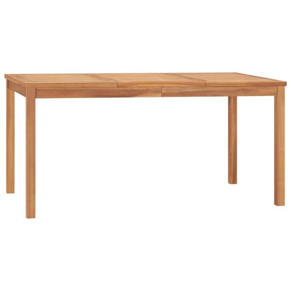  Garten-Esstisch 160x80x77 cm Massivholz Teak