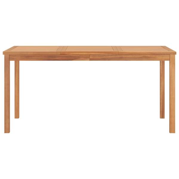  Garten-Esstisch 160x80x77 cm Massivholz Teak