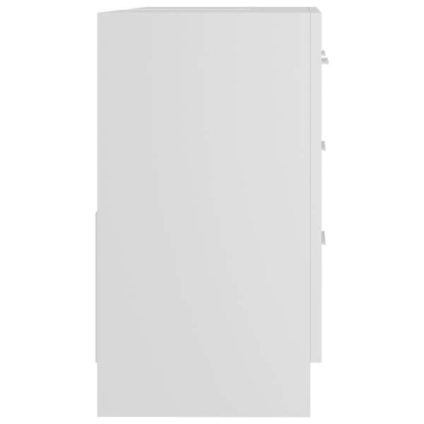  Waschbeckenunterschrank Weiß 63x30x54 cm Holzwerkstoff
