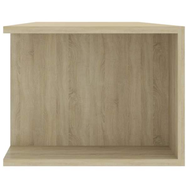 TV-Schrank mit LED-Leuchten Sonoma-Eiche 135x39x30 cm 