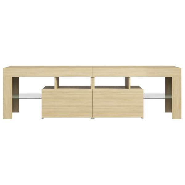  TV-Schrank mit LED-Beleuchtung Sonoma-Eiche 140x36,5x40 cm