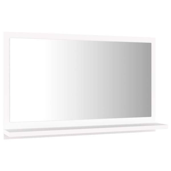  Badspiegel Weiß 60x10,5x37 cm Holzwerkstoff