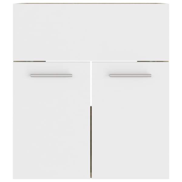  Waschbeckenunterschrank Weiß Sonoma-Eiche 41x38,5x46 cm