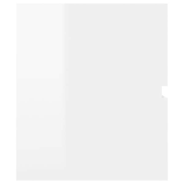  Waschbeckenunterschrank Hochglanz-Weiß 90x38,5x45 cm
