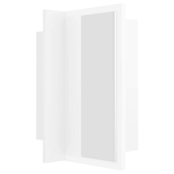  LED-Bad-Spiegelschrank Weiß 40x12x45 cm Acryl