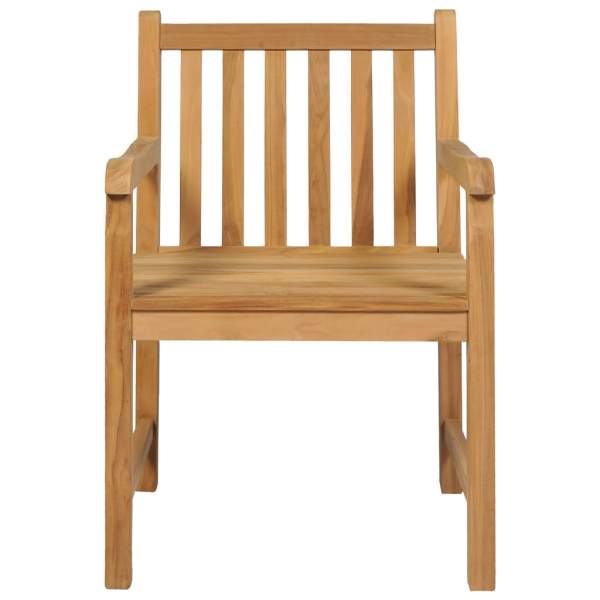  5-tlg. Garten-Essgruppe Teak Massivholz