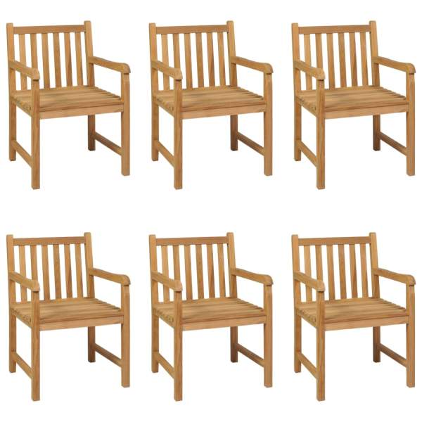  7-tlg. Garten-Essgruppe Massivholz Teak