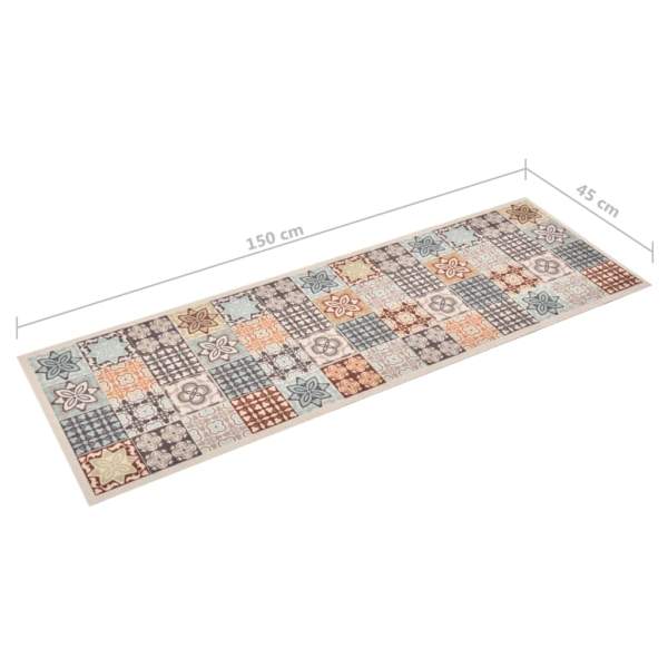  Küchenteppich Waschbar Mosaik Farbe 45x150 cm