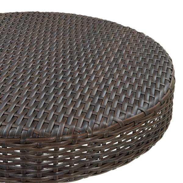  5-tlg. Gartenbar-Set mit Kissen Poly Rattan Braun