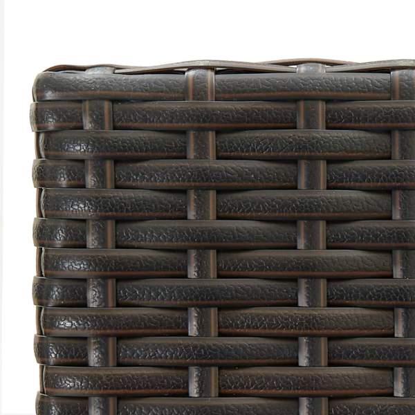 5-tlg. Gartenbar-Set Poly Rattan Braun