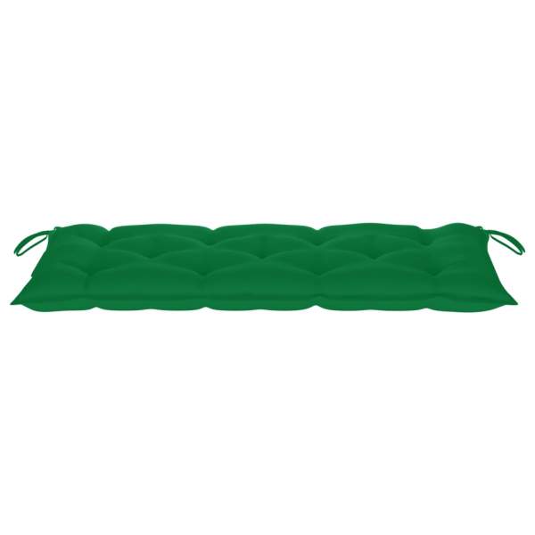  Gartenbank mit Auflage 120 cm Massivholz Akazie