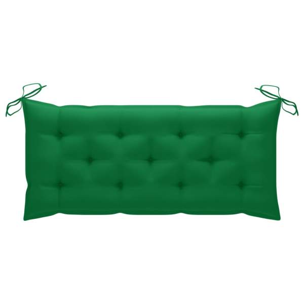  Gartenbank mit Auflage 120 cm Massivholz Akazie
