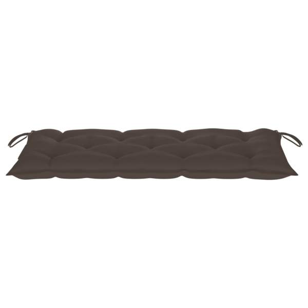  Gartenbank mit Auflage 120 cm Massivholz Akazie
