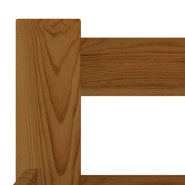  Bettgestell Honigbraun Massivholz Kiefer 90x200 cm