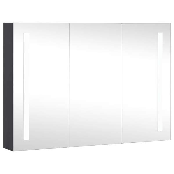  LED-Spiegelschrank fürs Bad 89x14x62 cm