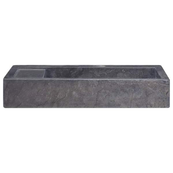 Waschbecken Schwarz 58x39x10 cm Marmor