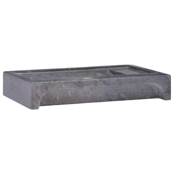  Waschbecken Schwarz 58x39x10 cm Marmor
