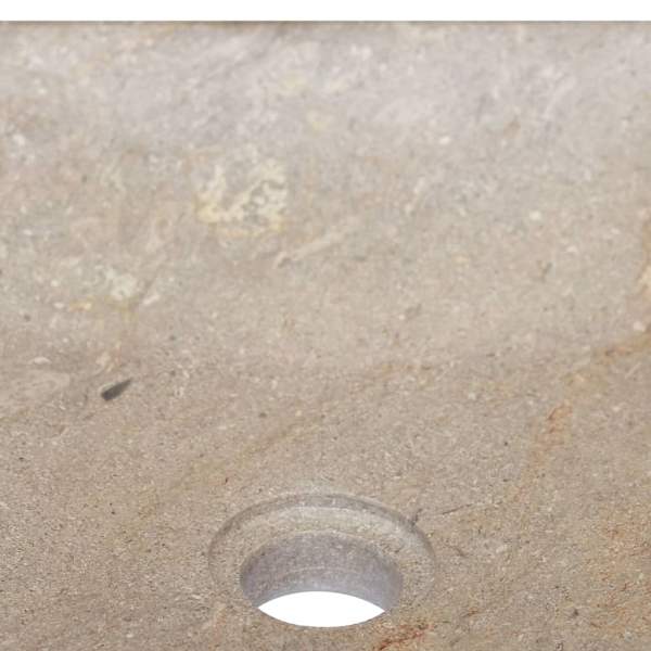  Waschbecken Grau 40x40x10 cm Marmor