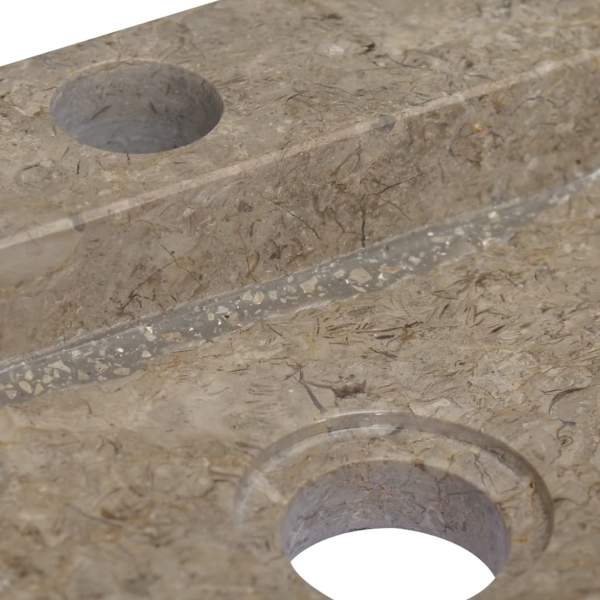  Wandwaschbecken Grau 38x24x6,5 cm Marmor