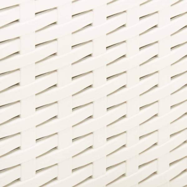  Gartentisch Weiß 53x53x40 cm Kunststoff