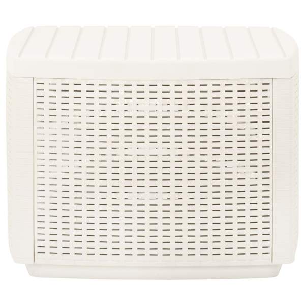  Gartentisch Weiß 53x53x40 cm Kunststoff