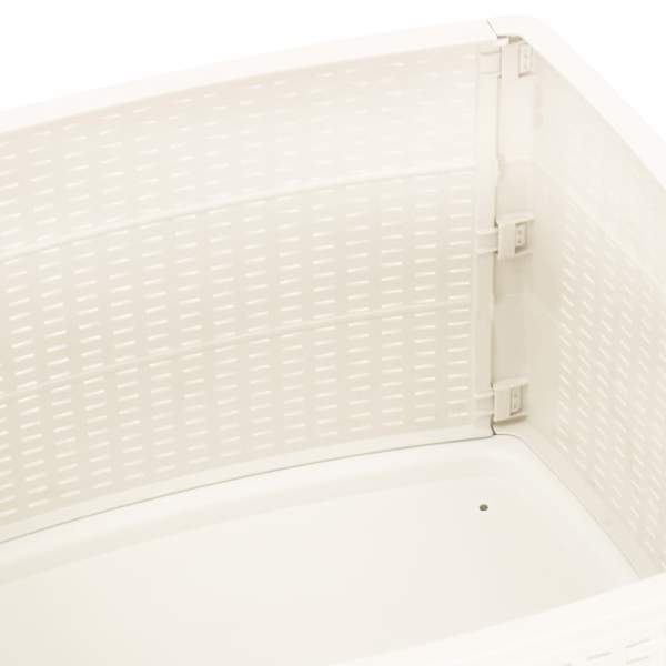  Gartentisch Weiß 53x53x40 cm Kunststoff