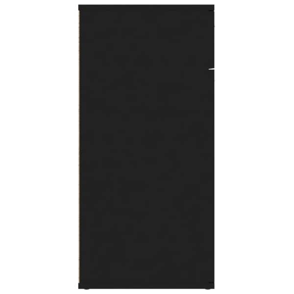  Sideboard Schwarz 80x36x75 cm Holzwerkstoff