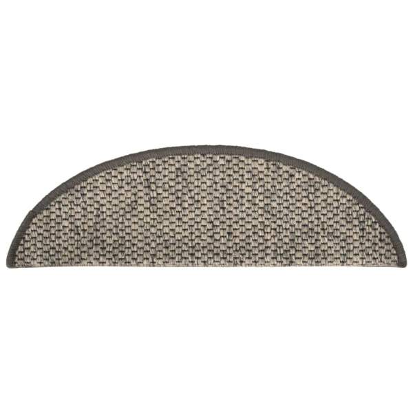  Treppenmatten Selbstklebend Sisal-Look 15 Stk 56x17x3 Hellbraun