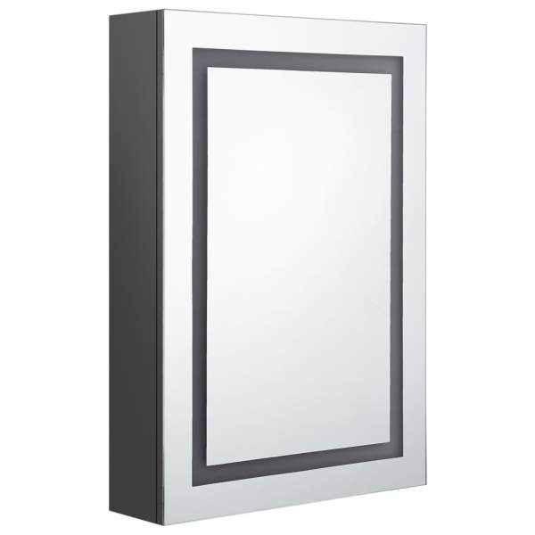  LED-Spiegelschrank fürs Bad Grau 50x13x70 cm