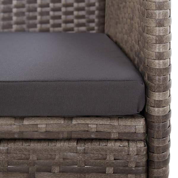  5-tlg. Garten-Essgruppe Grau