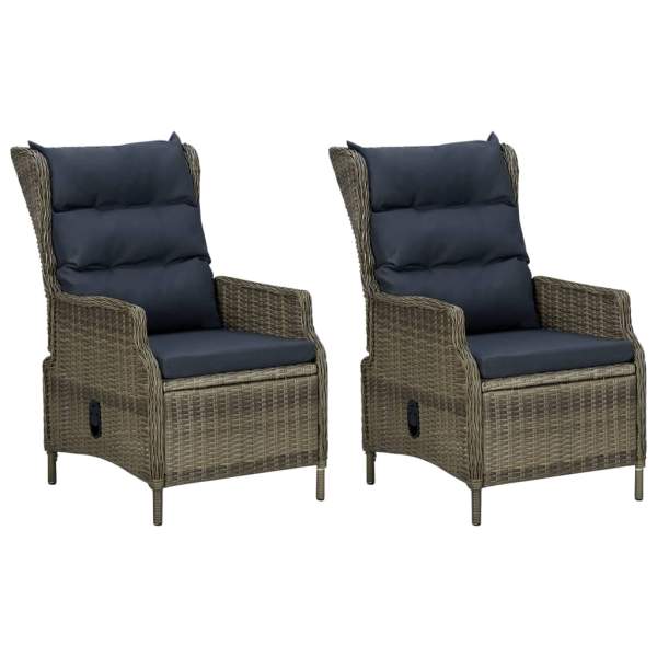  7-tlg. Garten-Essgruppe Braun