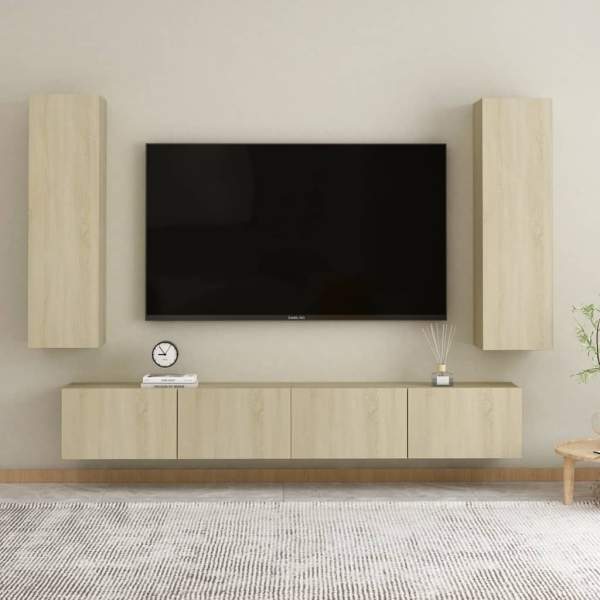  TV-Schrank Sonoma-Eiche 30,5x30x110 cm Holzwerkstoff